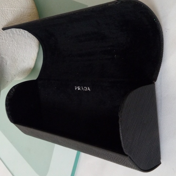 Prada Black Flip Top Clamshell Protective Eyeglasses / Sunglasses Case - Picture 8 of 13